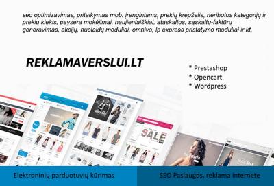 Elektroninių parduotuvių kūrimas